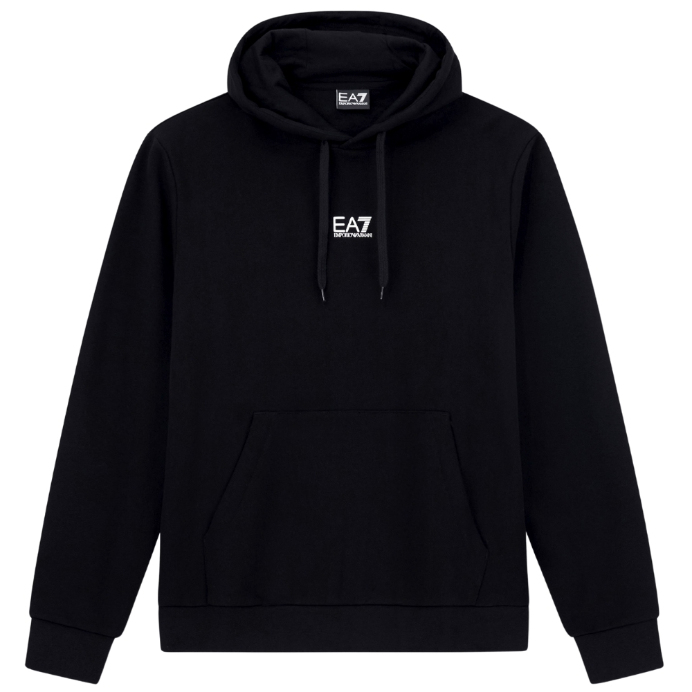 Felpa EA7 con cappuccio misto cotone