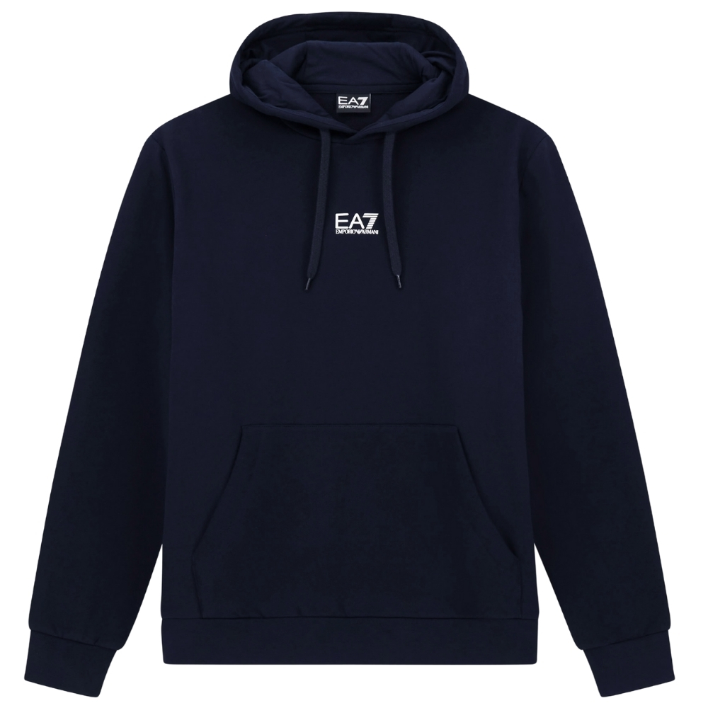 Felpa EA7 con cappuccio misto cotone