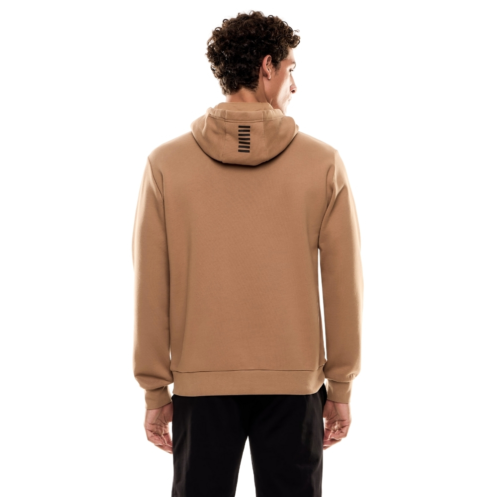 Felpa EA7 con cappuccio misto cotone