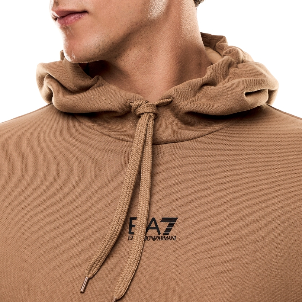 Felpa EA7 con cappuccio misto cotone