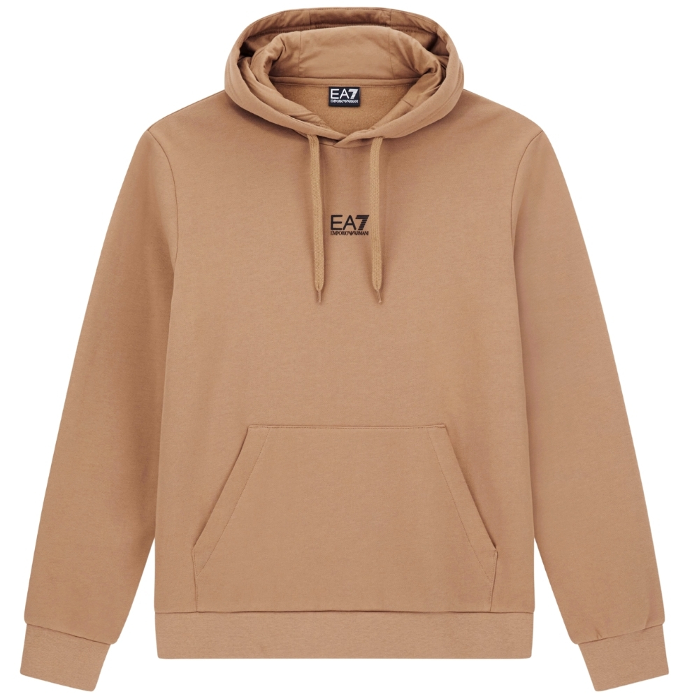 Felpa EA7 con cappuccio misto cotone