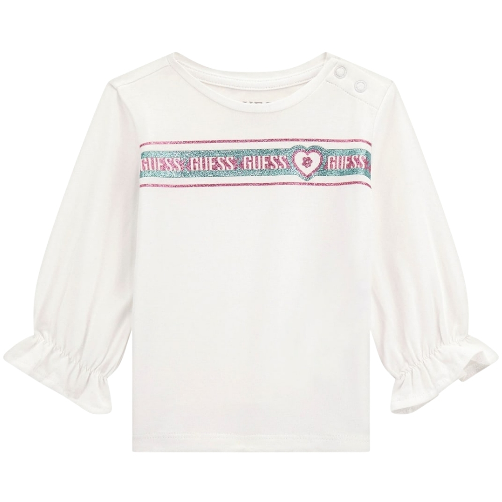 T-Shirt Guess con maniche a palloncino
