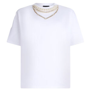 T-shirt Liu Jo con perle e strass