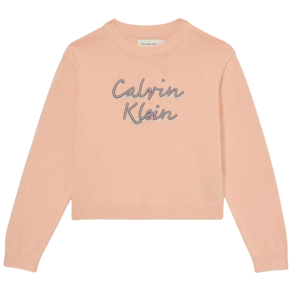 Felpa Calvin Klein logo a girocollo