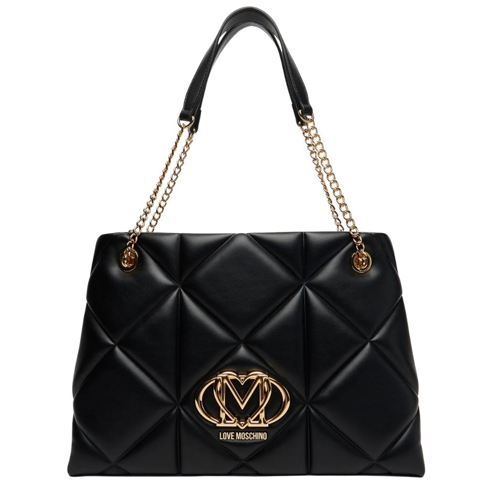 Borsa Love Moschino trapuntata logo a spalla