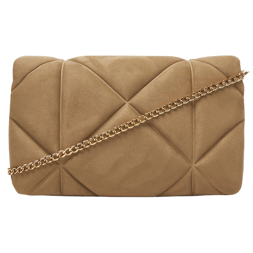 Borsa Love Moschino in suede a tracolla logo