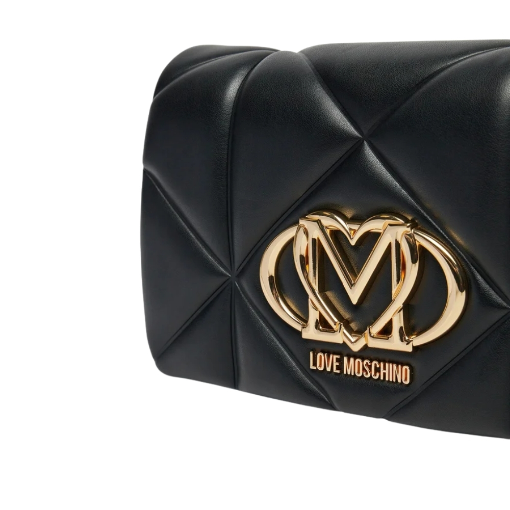 Borsa Love Moschino trapuntata a tracolla logo