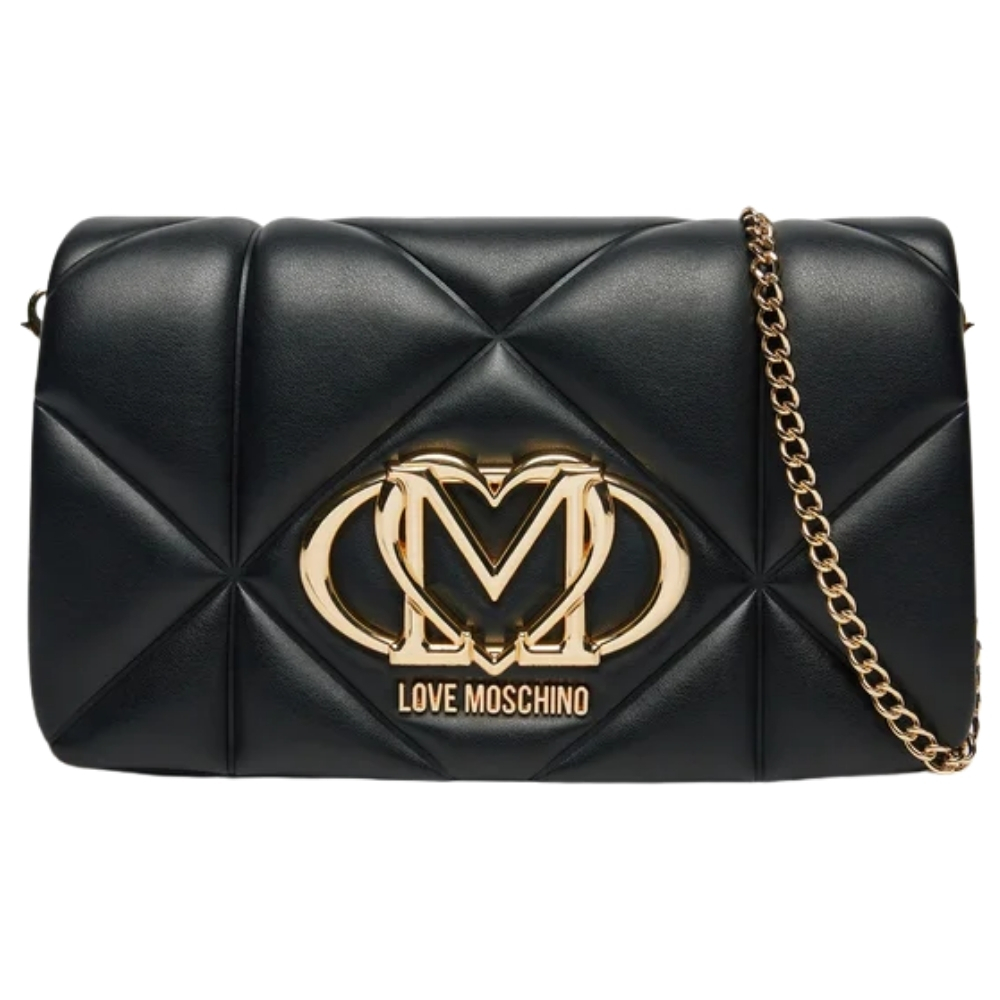Borsa Love Moschino trapuntata a tracolla logo