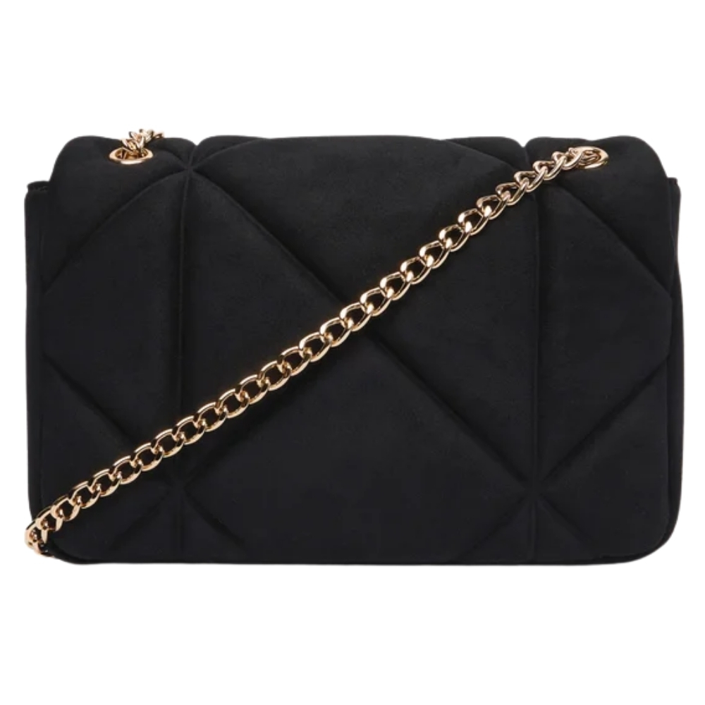 Borsa Love Moschino in suede logo