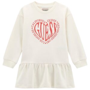 Abito Guess midi con logo ricamato