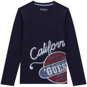 Maglia Guess maniche lunghe con logo vintage