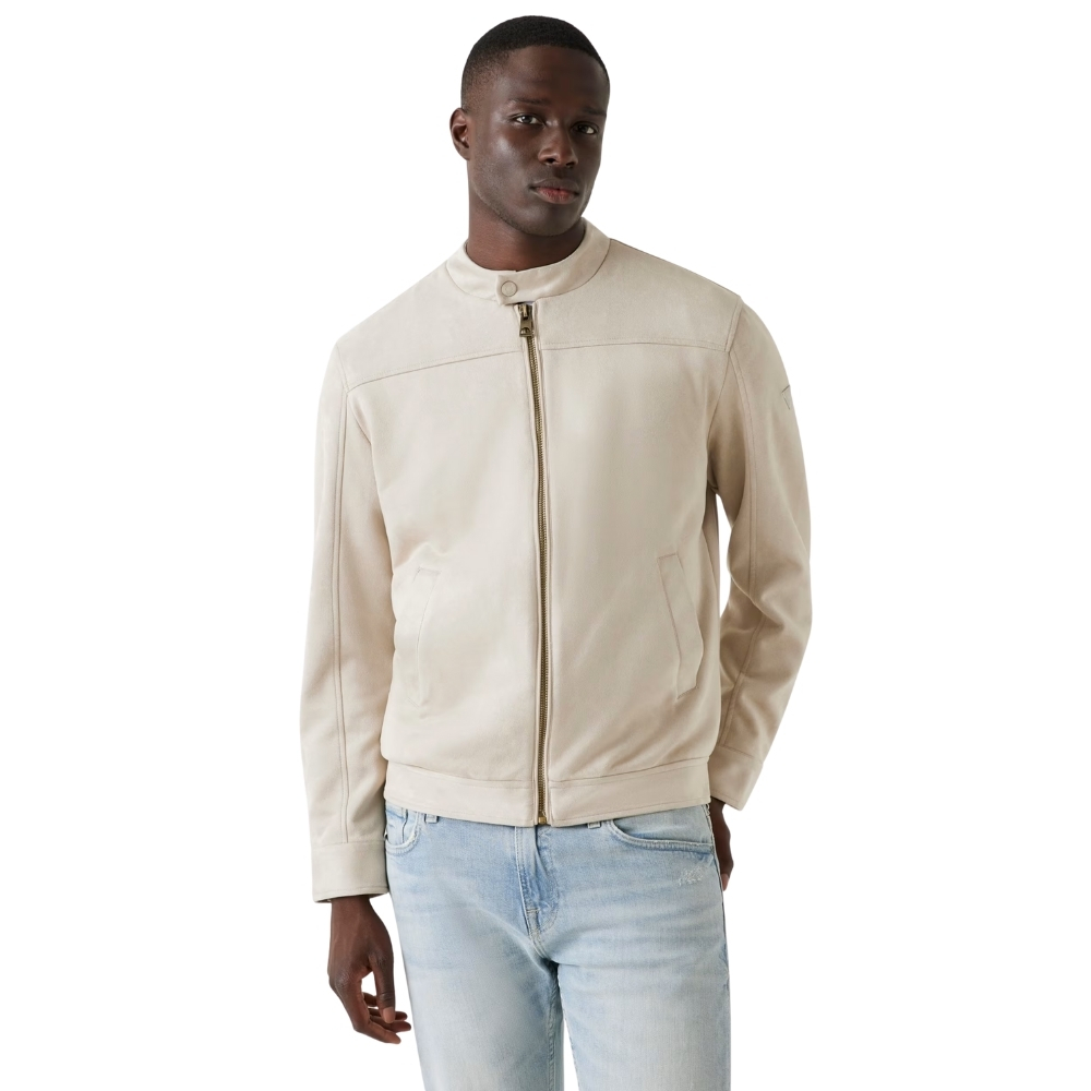 Giacca Guess Biker in simil scamosciato