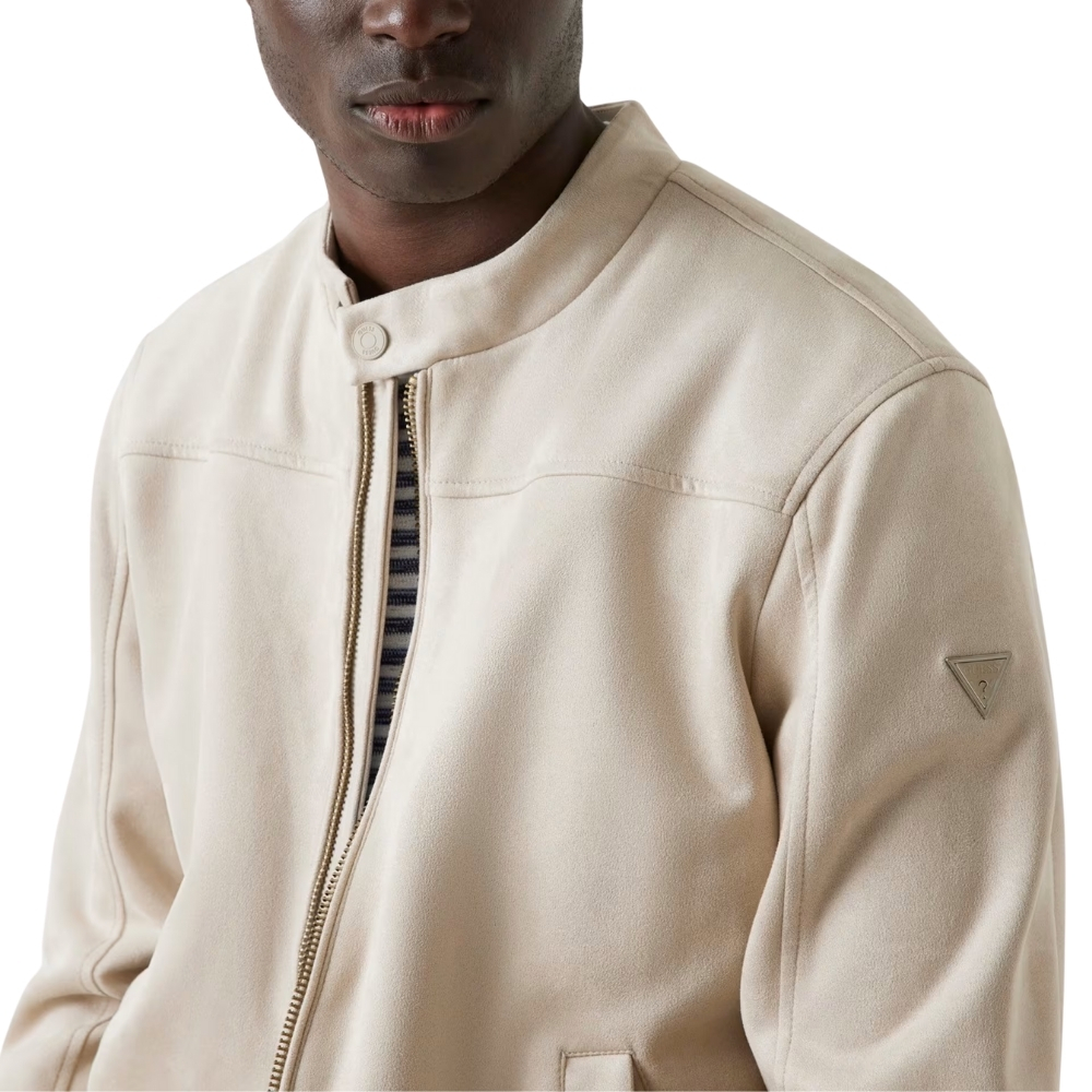 Giacca Guess Biker in simil scamosciato