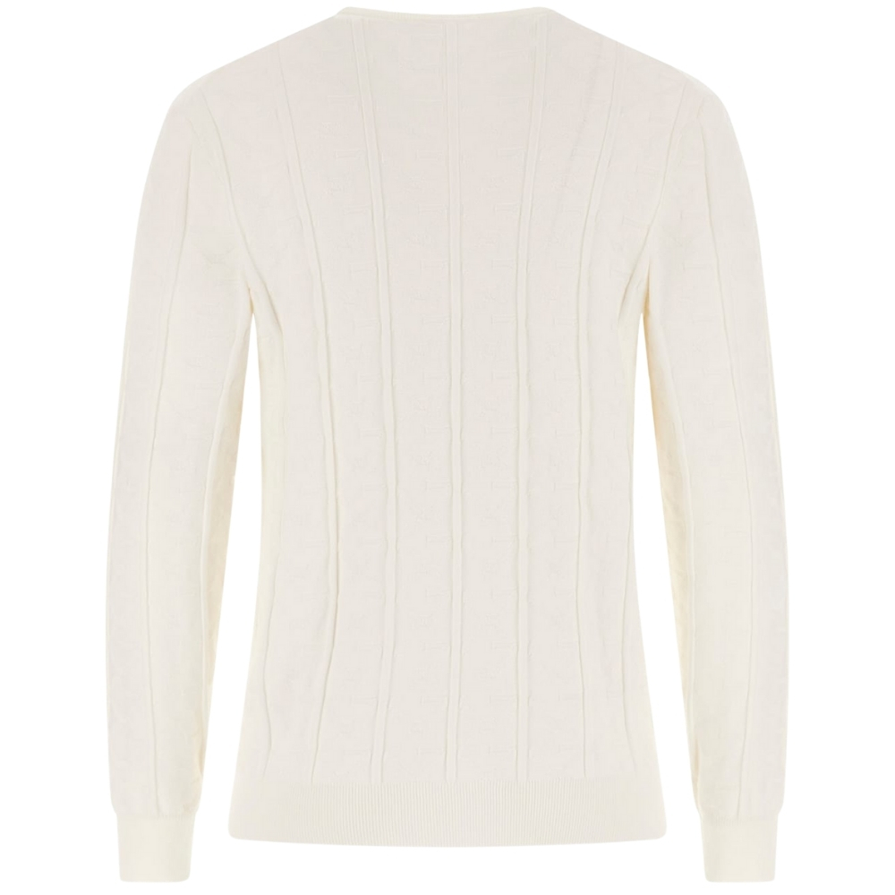 Maglione Guess girocollo con logo all over