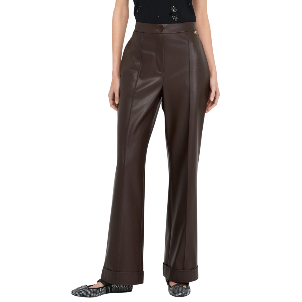 Pantaloni Liu Jo in tessuto spalmato