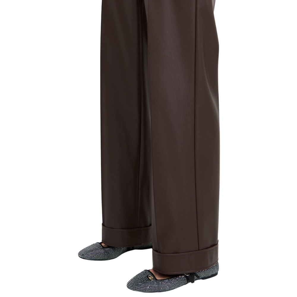 Pantaloni Liu Jo in tessuto spalmato