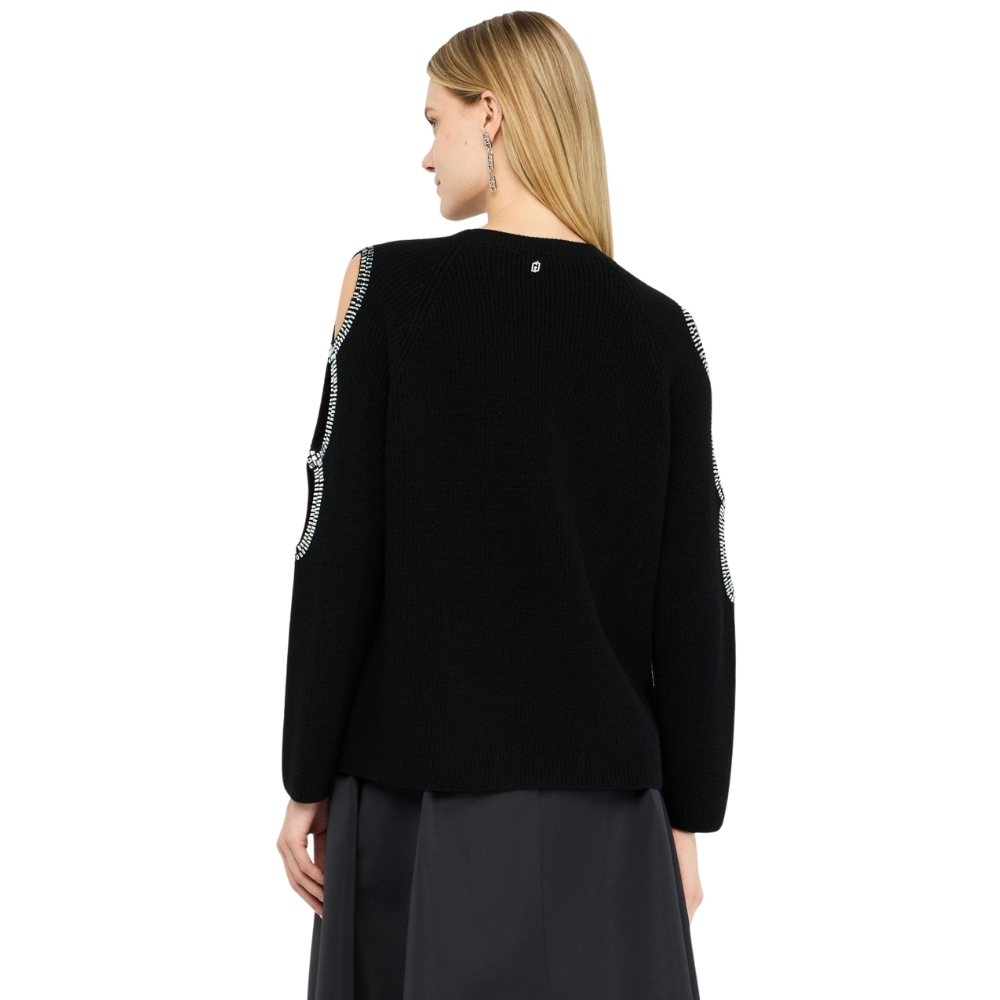 Pullover Liu Jo con cut-out gioiello