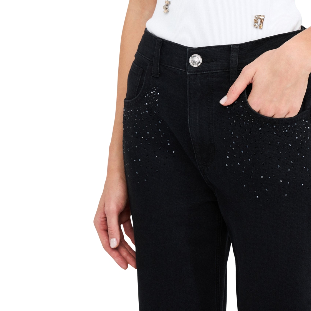 Jeans Liu Jo boyfriend con strass