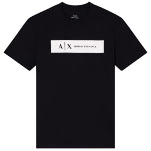 T-Shirt Armani Exchange con logo rettangolare