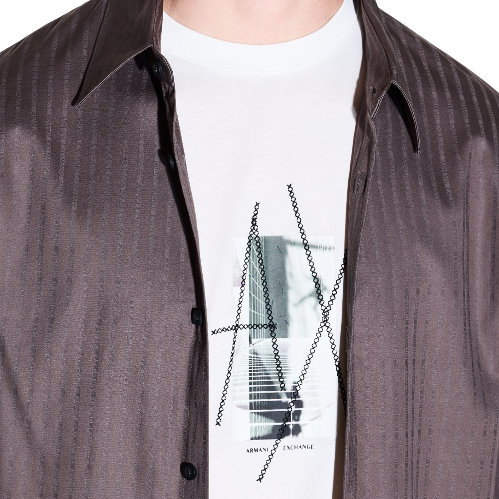 T-Shirt Armani Exchange con stampa grafica