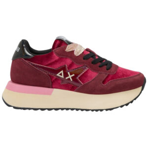 Sneaker Sun68 Big Stargirl in velluto e suede