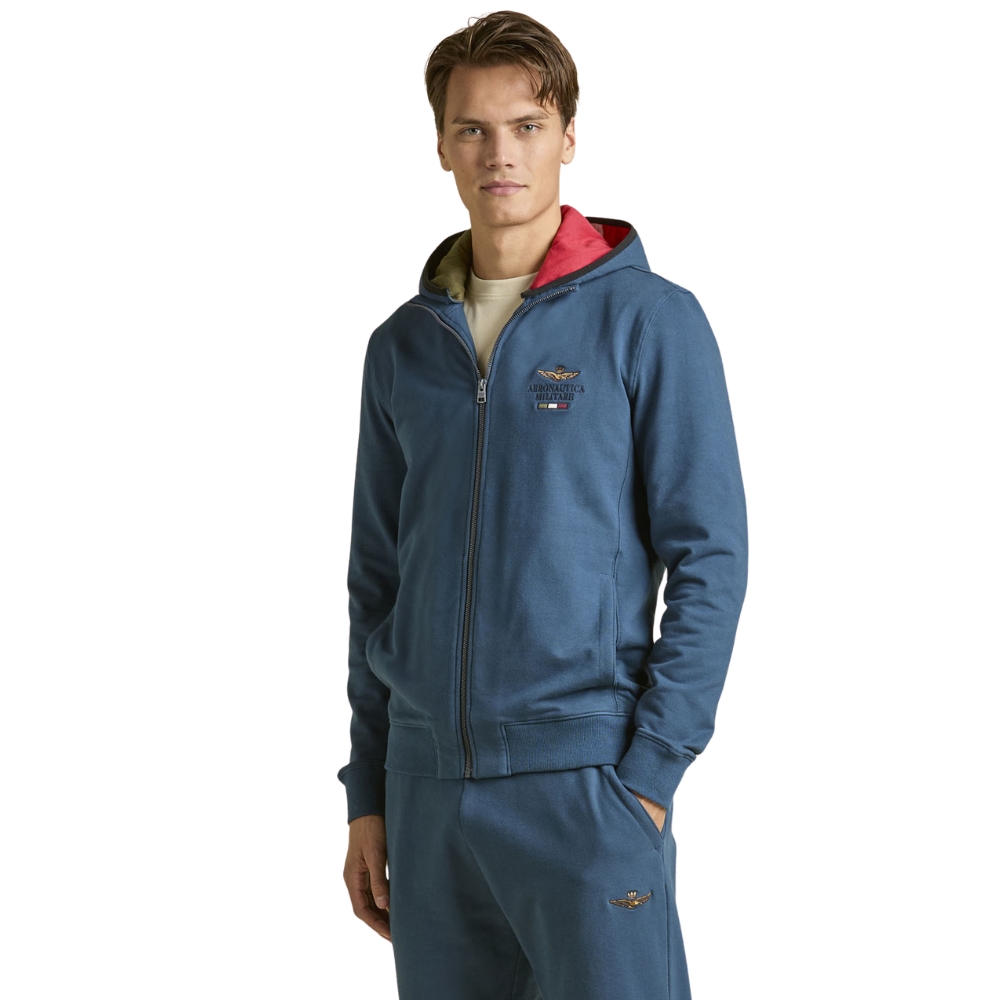 Felpa Aeronautica Militare con cappuccio removibile