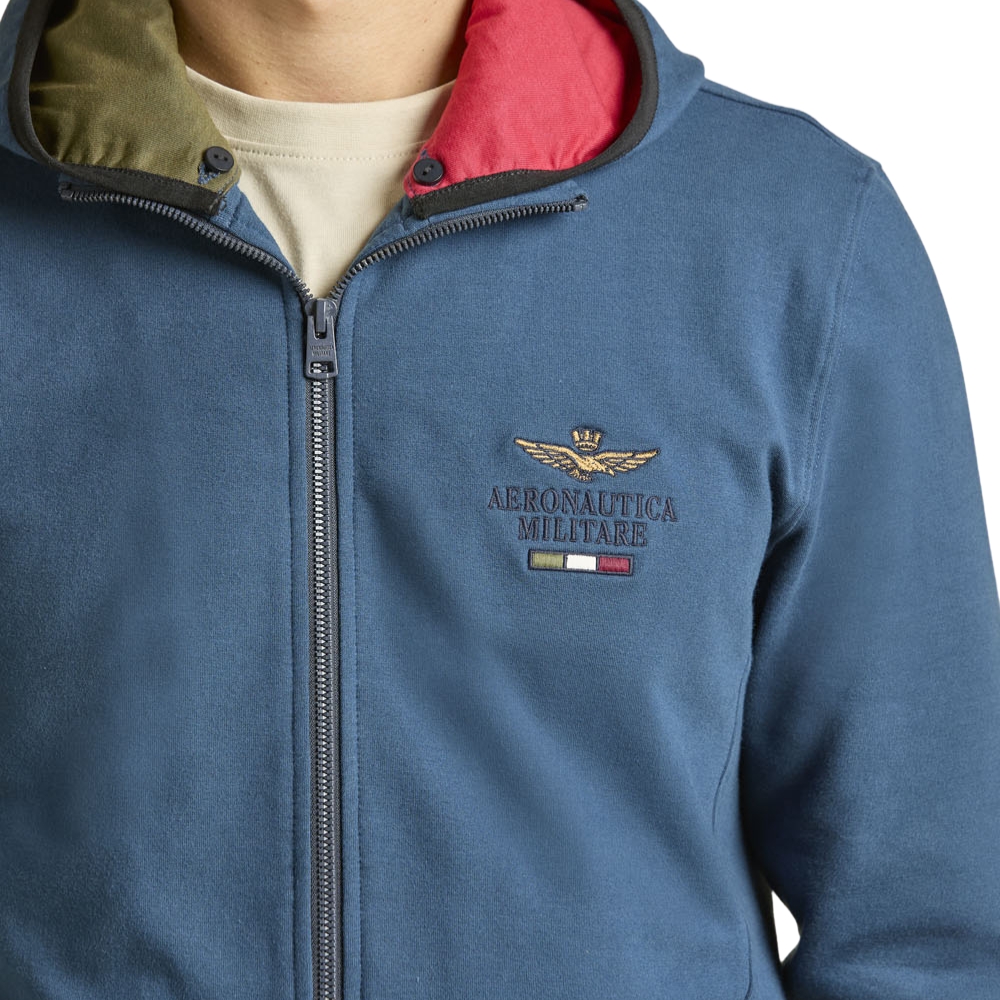 Felpa Aeronautica Militare con cappuccio removibile
