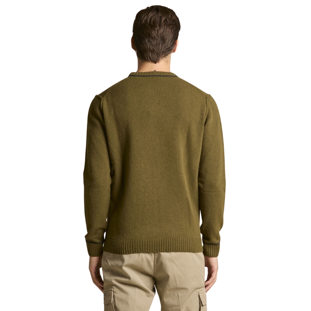 Maglione Aeronautica Militare in lana con logo jacquard