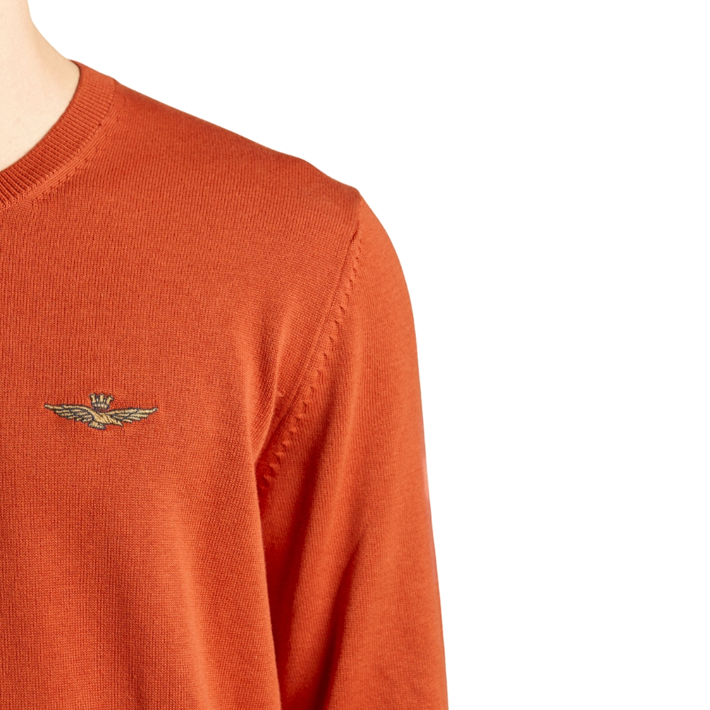 Maglia Aeronautica Militare girocollo in cotone tinto filo