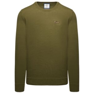 Maglia Aeronautica Militare girocollo in cotone tinto filo