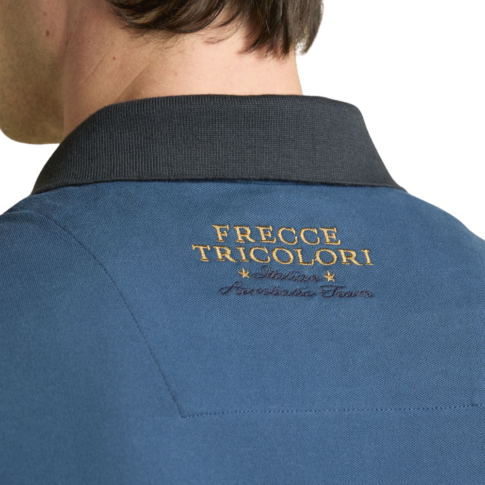 Polo Aeronautica Militare Frecce Tricolori ricamata in piqué