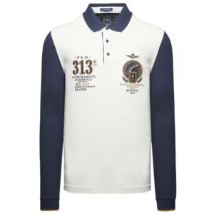 Polo Aeronautica Militare Frecce Tricolori ricamata in piqué
