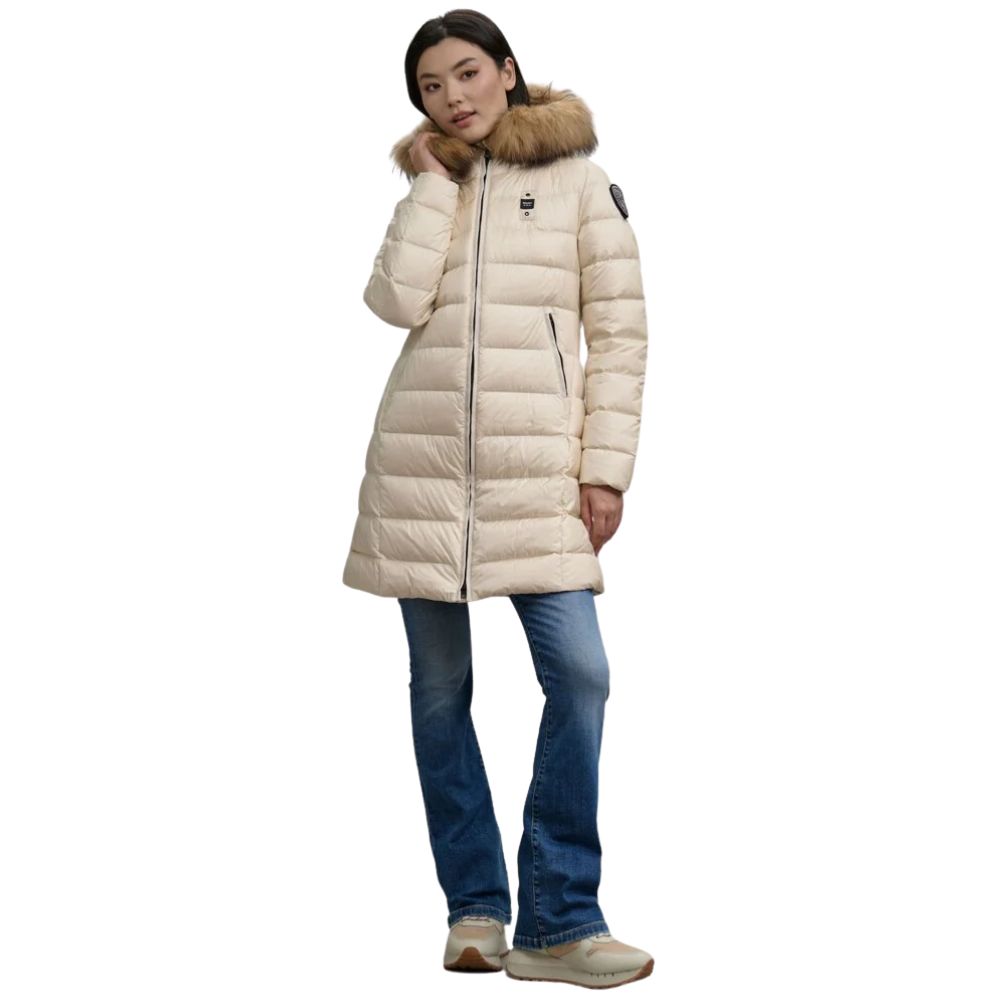 Giubbino Blauer Kristin lungo con pelliccia