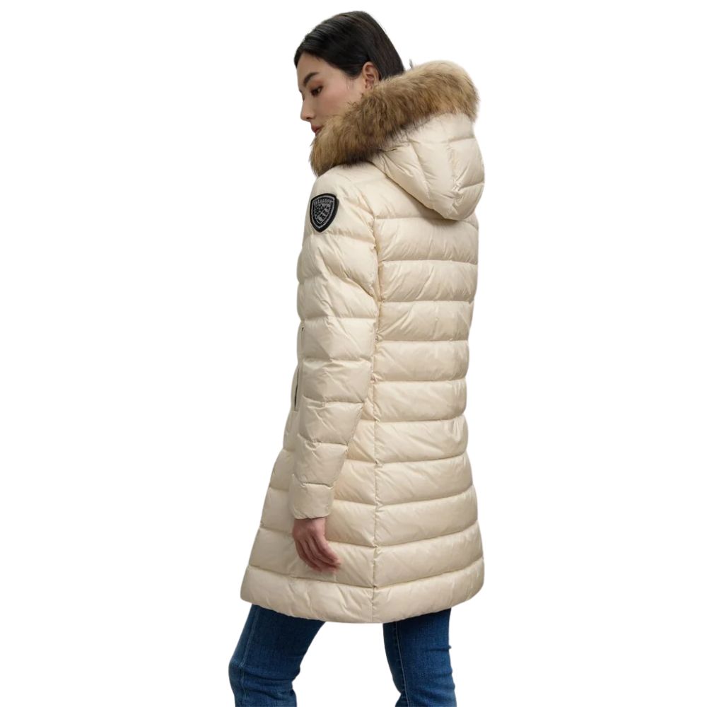 Giubbino Blauer Kristin lungo con pelliccia