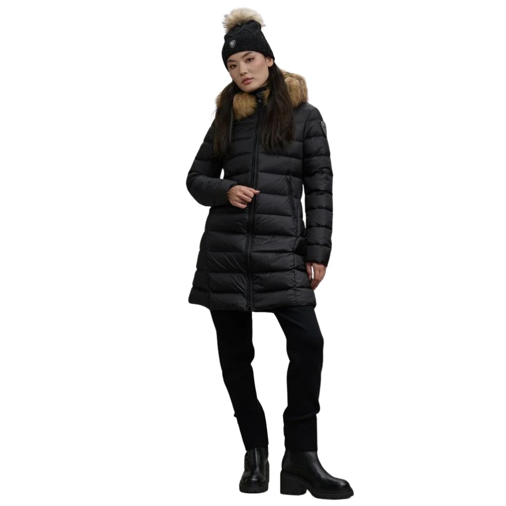 Giubbino Blauer Kristin lungo con pelliccia