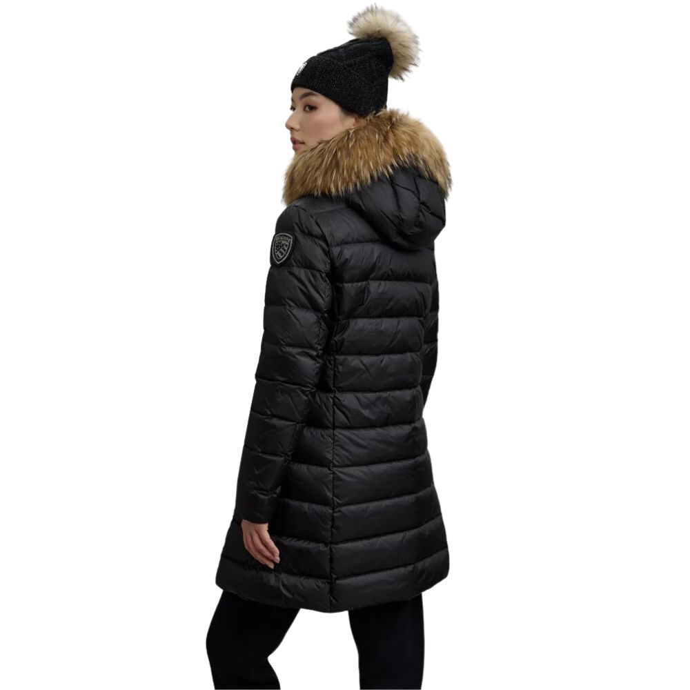 Giubbino Blauer Kristin lungo con pelliccia