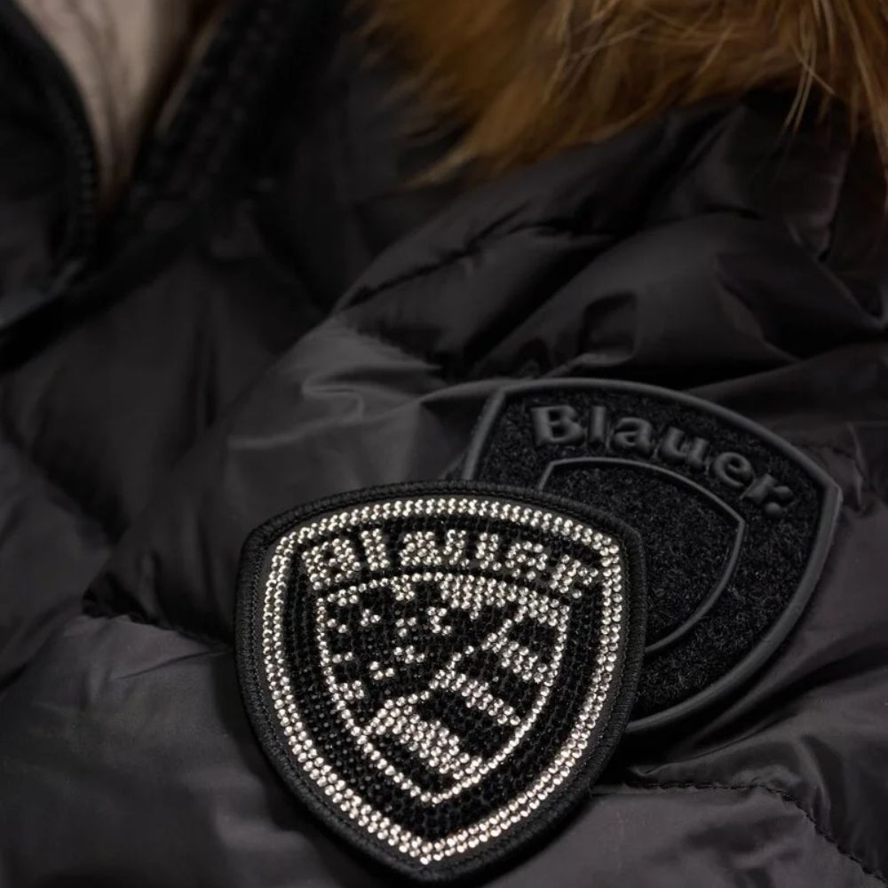 Giubbino Blauer Kristin lungo con pelliccia