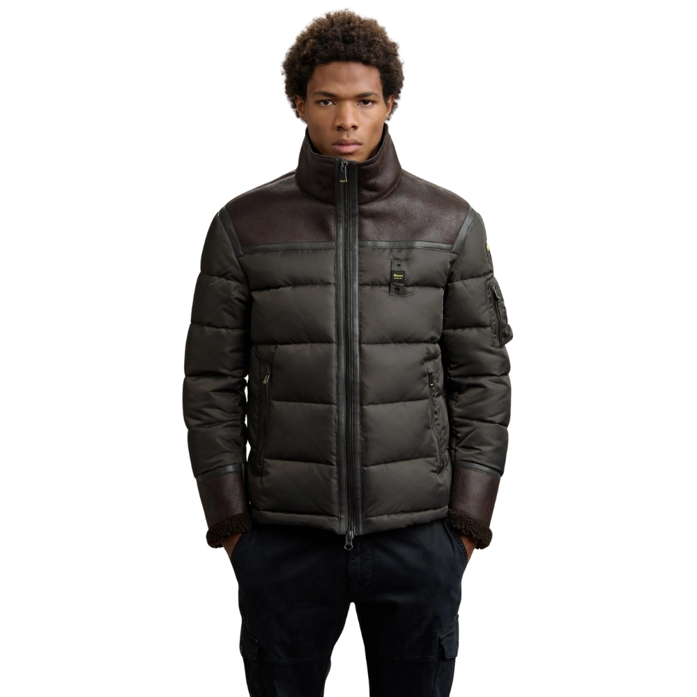 Giubbino Blauer Organ nylon e montone