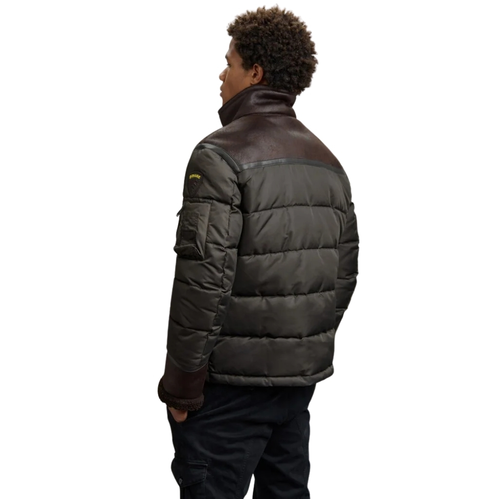 Giubbino Blauer Organ nylon e montone