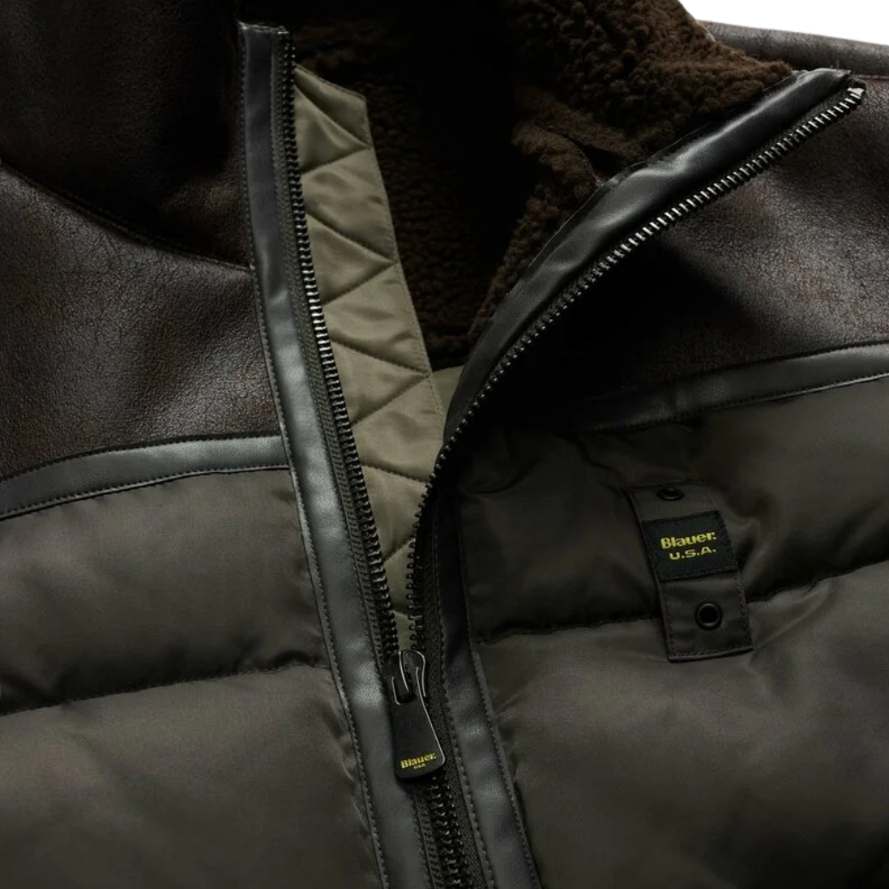 Giubbino Blauer Organ nylon e montone