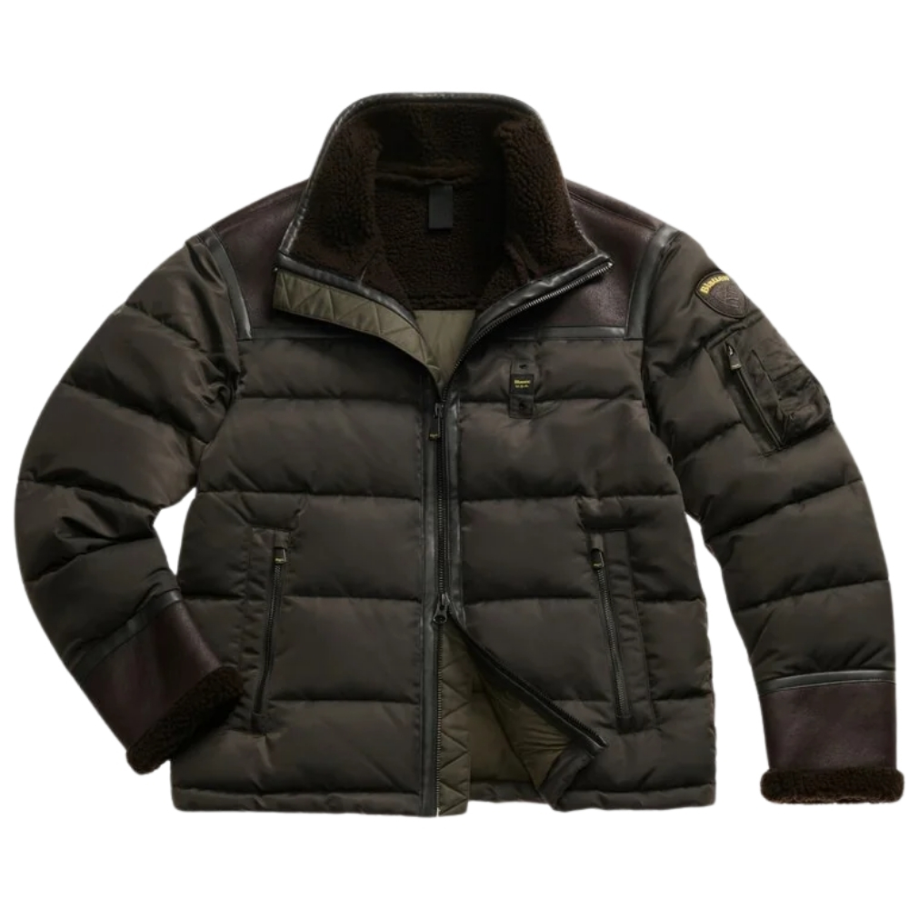 Giubbino Blauer Organ nylon e montone