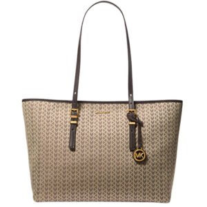 Borsa Michael Kors tote Quinn grande con logo jacquard MK2000