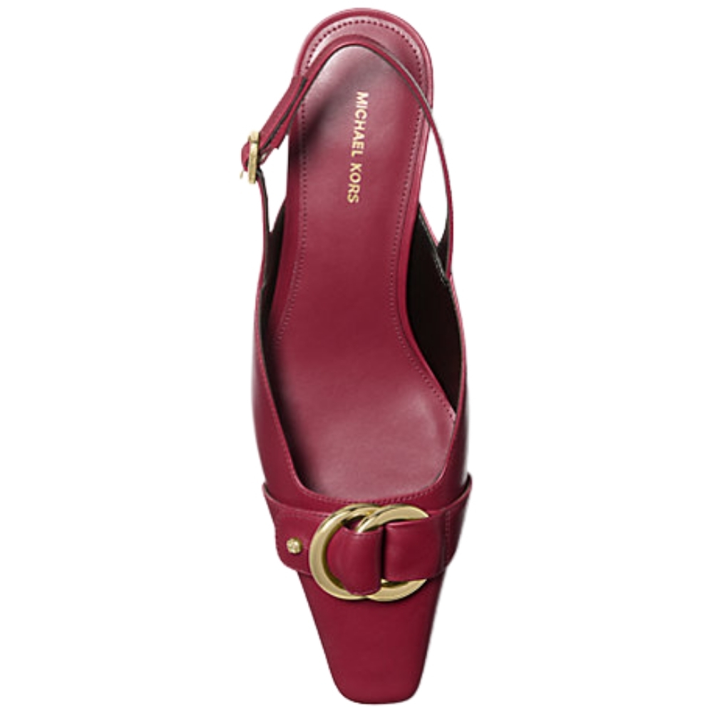 Décolleté Michael Kors slingback Jaden in pelle con mezzo tacco