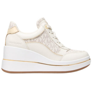 Sneakers Michael Kors in pelle con logo e zeppa