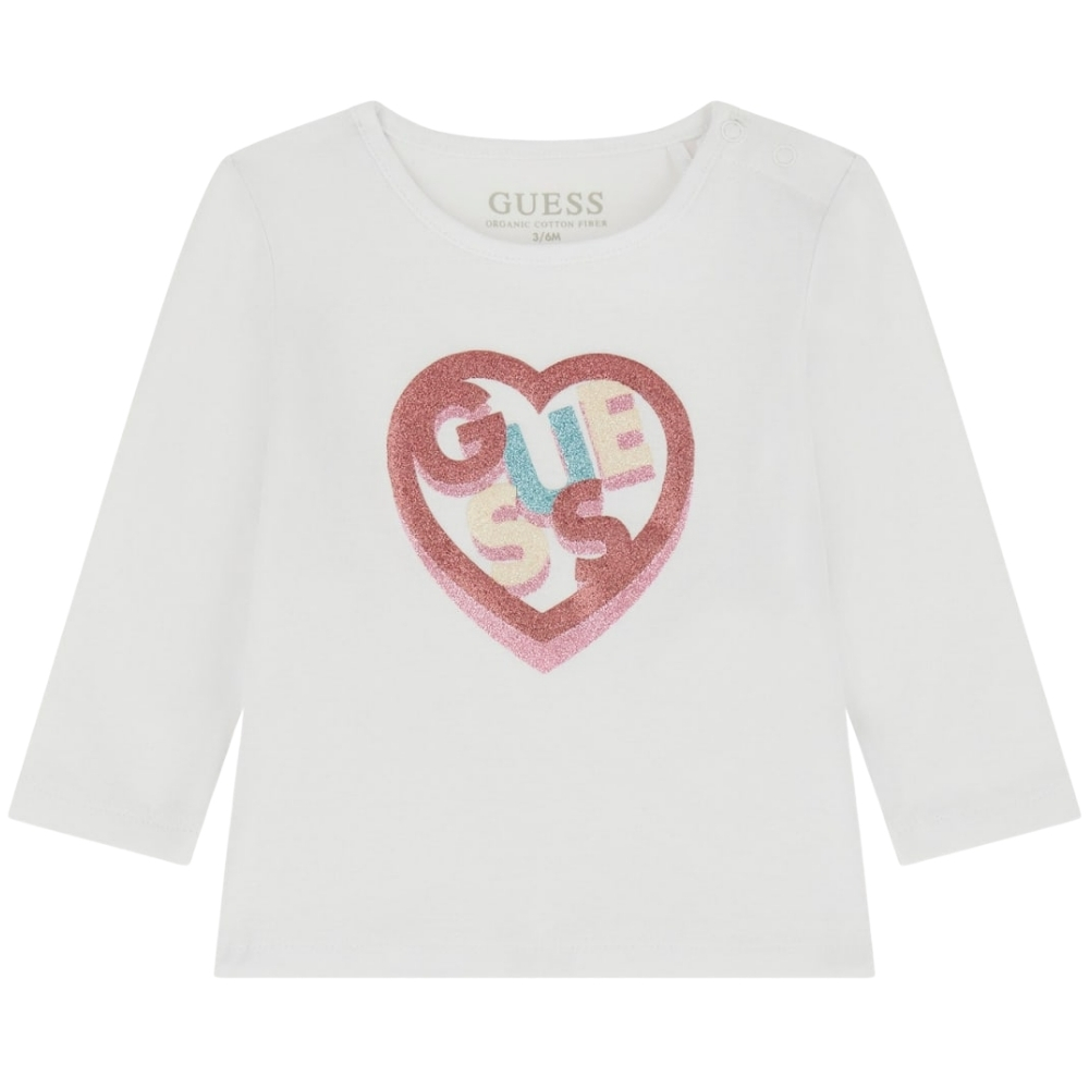 T-Shirt Guess con logo glitter
