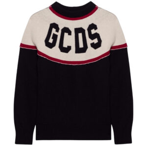 Maglione GCDS a righe con logo