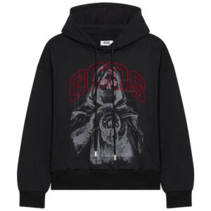 Felpa GCDS con cappuccio stampa gotica