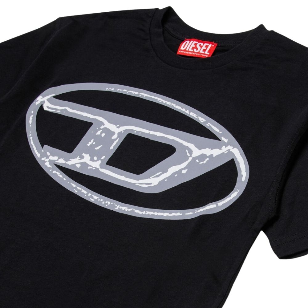 T-Shirt Diesel in cotone con stampa logo