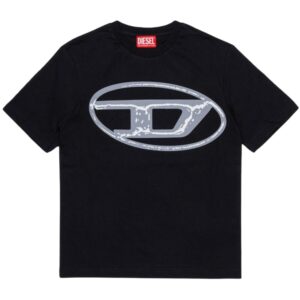 T-Shirt Diesel in cotone con stampa logo