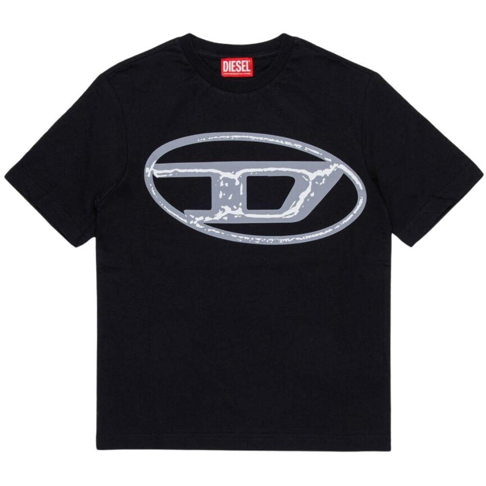 T-Shirt Diesel in cotone con stampa logo